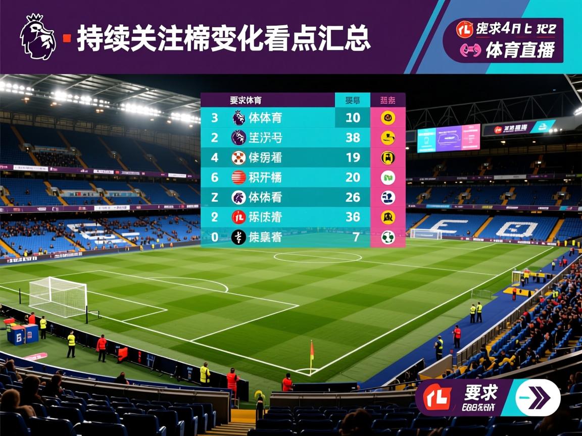 持续关注英超积分榜变化看点汇总